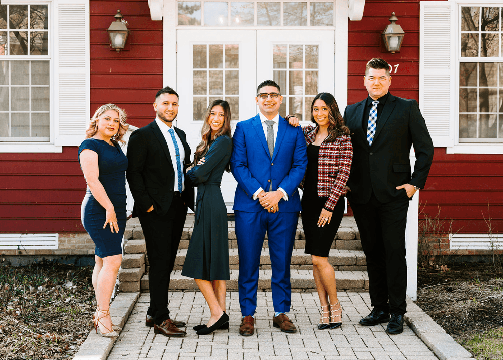 a group of people posing for a photo